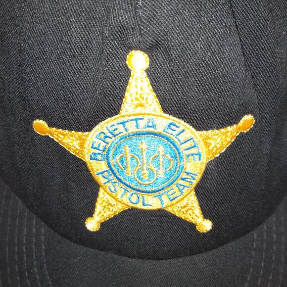 Beretta Elite Pistol Team Baseball Cap * Black * Made in USA * Snap Back * - Picture 1 of 4